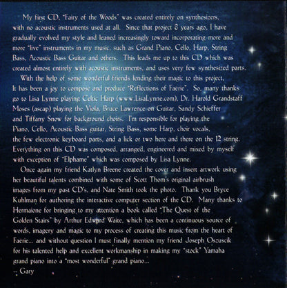 Gary Stadler : Reflections Of Faerie (CD, Album, Enh)