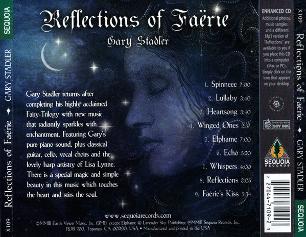 Gary Stadler : Reflections Of Faerie (CD, Album, Enh)