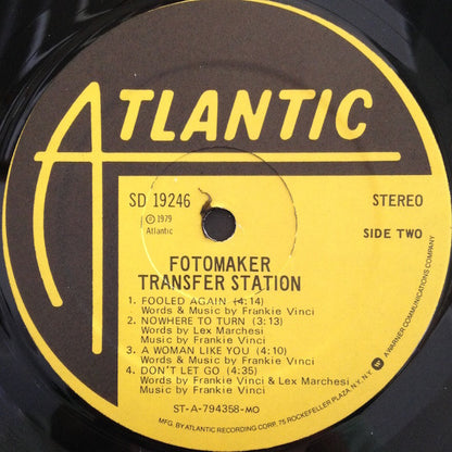 Fotomaker : Transfer Station (LP, Album, MO )