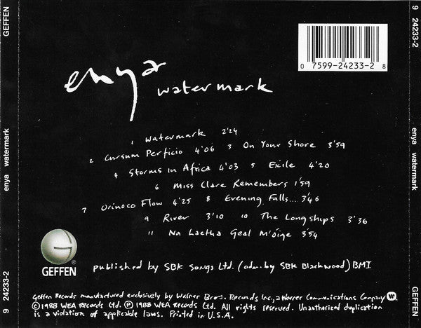 Buy Enya : Watermark (CD, Album) Online for a great price – The Buy Enya : Watermark (CD, Album) Online for a great price – The