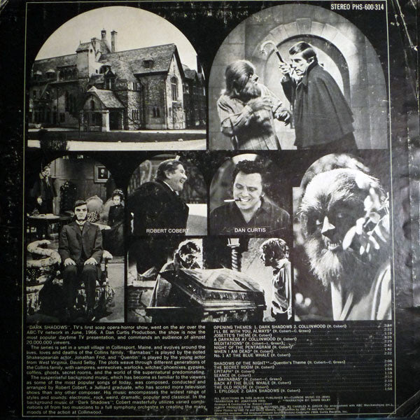 The Robert Cobert Orchestra Featuring Jonathan Frid And David Selby : The Original Music From ABC-TV's Dark Shadows (LP, Album)