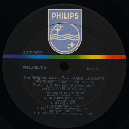 The Robert Cobert Orchestra Featuring Jonathan Frid And David Selby : The Original Music From ABC-TV's Dark Shadows (LP, Album)