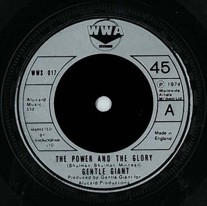 Gentle Giant : The Power And The Glory (7", Single)
