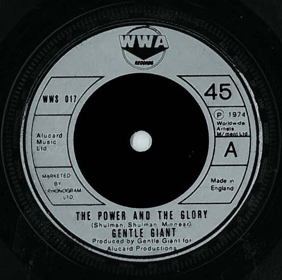 Gentle Giant : The Power And The Glory (7", Single)