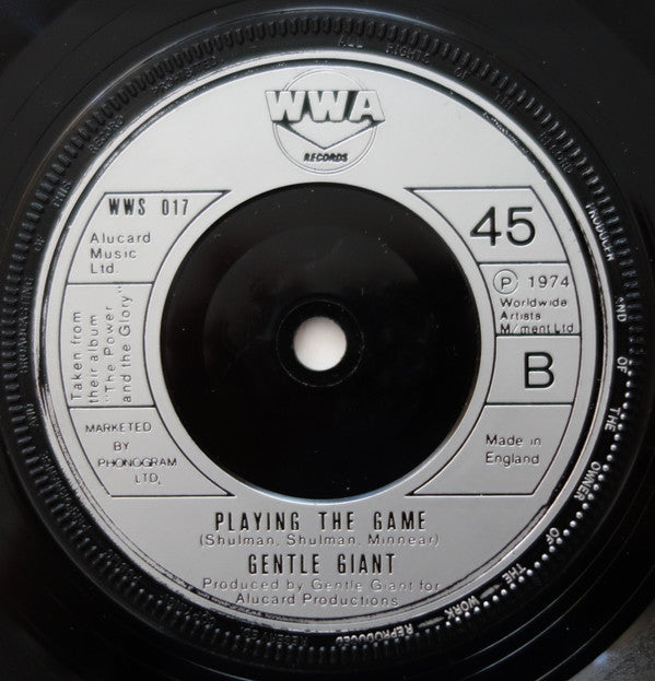 Gentle Giant : The Power And The Glory (7", Single)