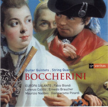 Luigi Boccherini - Europa Galante, Fabio Biondi, Lorenzo Colitto, Ernesto Braucher, Maurizio Naddeo, Giangiacomo Pinardi : Guitar Quintets - String Quartet (CD, Album)