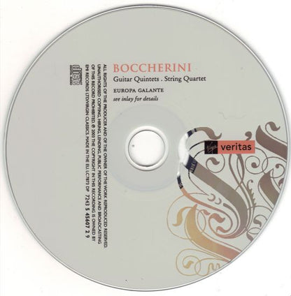 Luigi Boccherini - Europa Galante, Fabio Biondi, Lorenzo Colitto, Ernesto Braucher, Maurizio Naddeo, Giangiacomo Pinardi : Guitar Quintets - String Quartet (CD, Album)