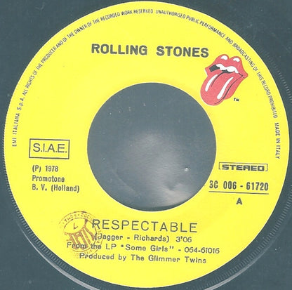 The Rolling Stones : Respectable (7", Single)