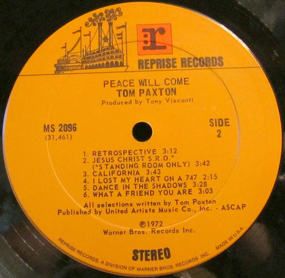 Tom Paxton : Peace Will Come (LP, Album, Ter)