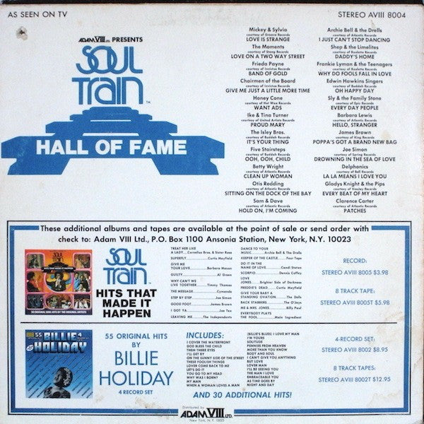 Various : Soul Train Hall Of Fame (LP, Comp)
