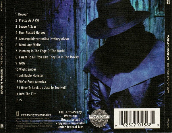 Marilyn Manson : The High End Of Low (CD, Album)
