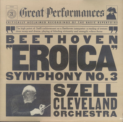 Ludwig van Beethoven - George Szell, The Cleveland Orchestra : Eroica Symphony No. 3 (LP, RE)