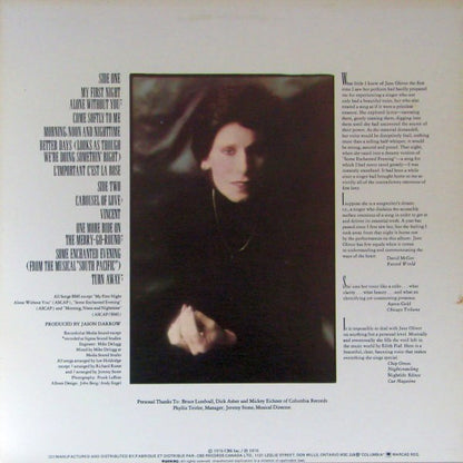 Jane Olivor : First Night (LP, Album, RE)