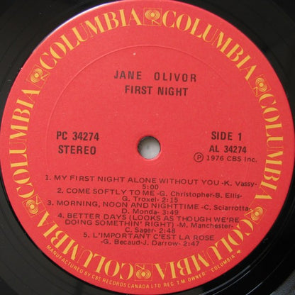 Jane Olivor : First Night (LP, Album, RE)