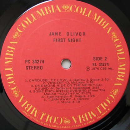 Jane Olivor : First Night (LP, Album, RE)