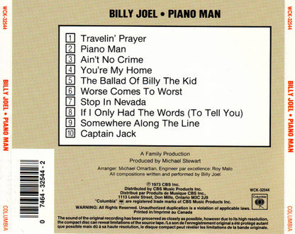 Billy Joel : Piano Man (CD, Album)