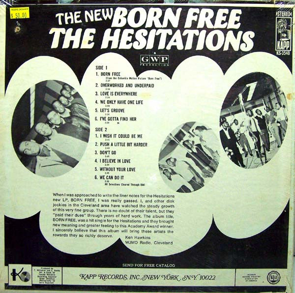 The Hesitations : The New Born Free (LP, Album)