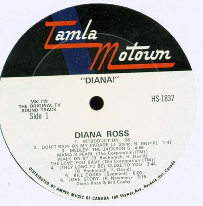 Various : Diana! (Original TV Soundtrack) (LP, Album, Gat)