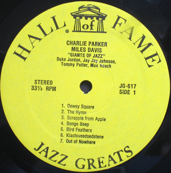 Buy Charlie Parker - Miles Davis : Giants Of Jazz (LP, Comp