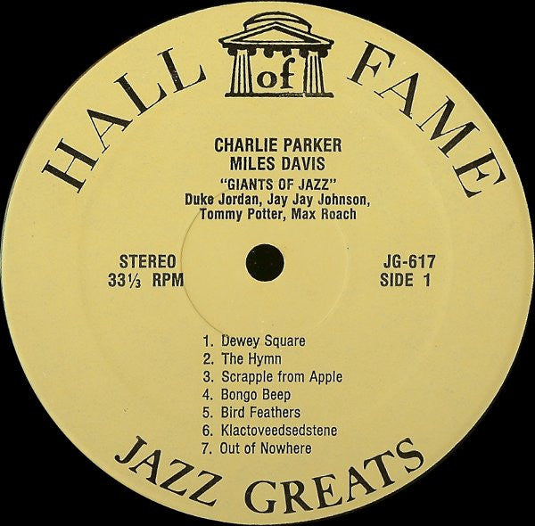 Buy Charlie Parker - Miles Davis : Giants Of Jazz (LP, Comp