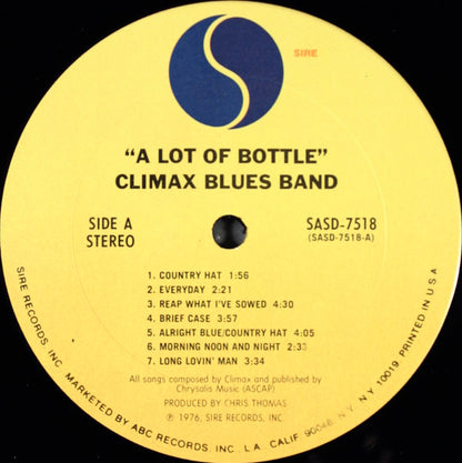 Climax Blues Band : A Lot Of Bottle (LP, Album, RE)