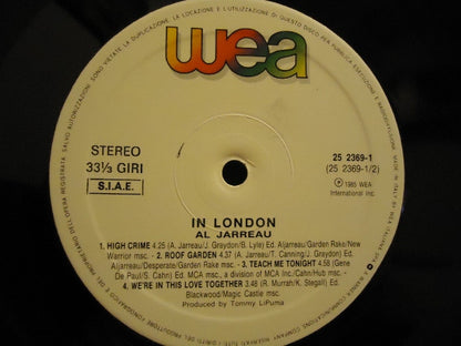 Al Jarreau : In London (LP, Album)