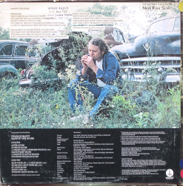 Charlie McCoy : Harpin' The Blues (LP, Album, Promo)