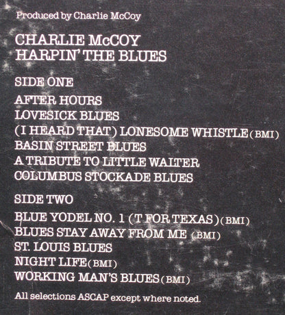 Charlie McCoy : Harpin' The Blues (LP, Album, Promo)