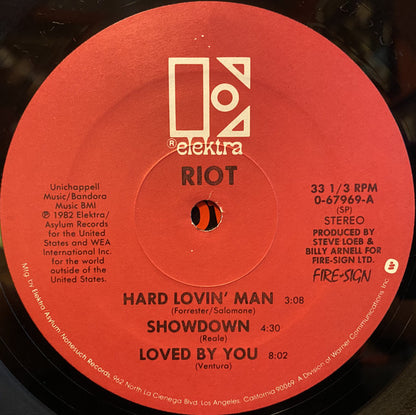 Riot (4) : Riot Live (12", EP, Ltd, Spe)