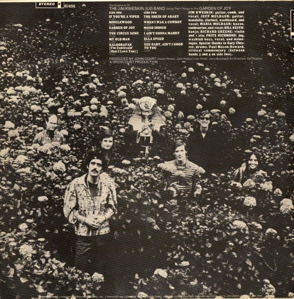 Jim Kweskin & The Jug Band : Garden Of Joy (LP, Album)