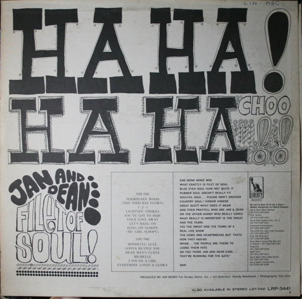 Jan & Dean : Filet Of Soul (LP, Album, Mono)