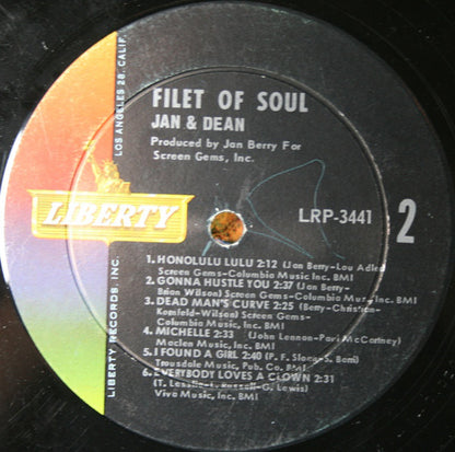 Jan & Dean : Filet Of Soul (LP, Album, Mono)