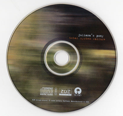 Juliana Hatfield : Juliana's Pony: Total System Failure (CD, Album)