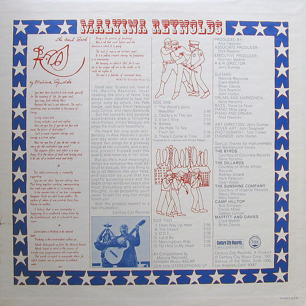 Malvina Reynolds : Malvina Reynolds (LP, Album)
