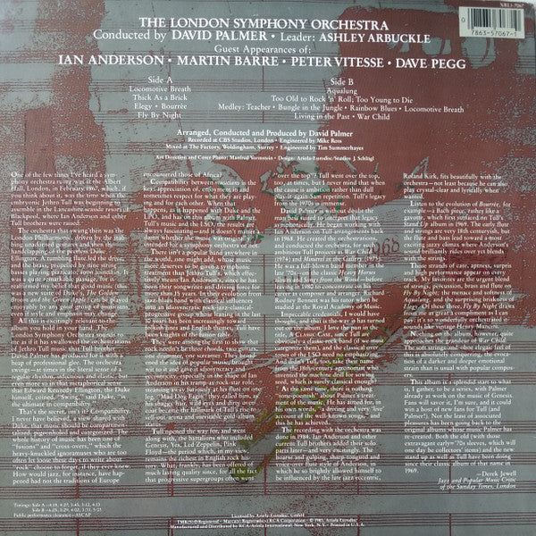 The London Symphony Orchestra Featuring Ian Anderson : A Classic Case (The London Symphony Orchestra Plays The Music Of Jethro Tull Featuring Ian Anderson) (LP, Album, Ind)