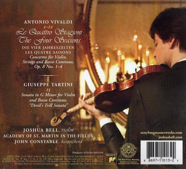 Antonio Vivaldi : Joshua Bell, The Academy Of St. Martin-in-the-Fields : The Four Seasons (CD, Album)