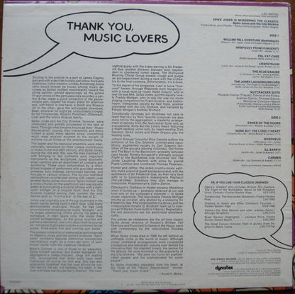 Spike Jones And His City Slickers : Spike Jones Is Murdering The Classics (LP, Comp, Roc)