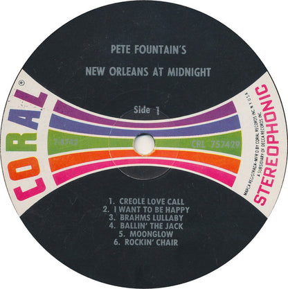 Pete Fountain : Pete Fountain's New Orleans At Midnight (LP, Album, Pin)