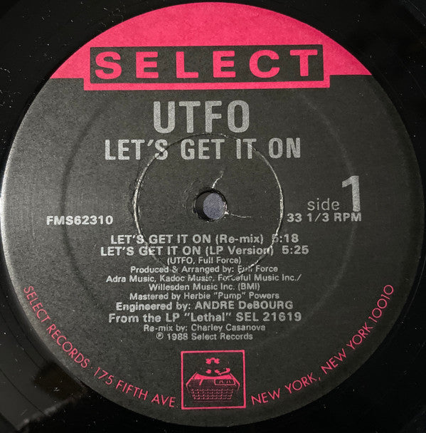 UTFO : Let's Get It On (12")
