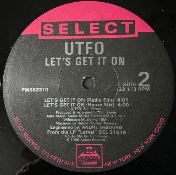 UTFO : Let's Get It On (12")