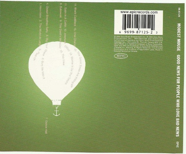 洋楽 Good News For People Who Love Bad News Amazon.com: Modest Mouse - Good News for People Who Love Bad News