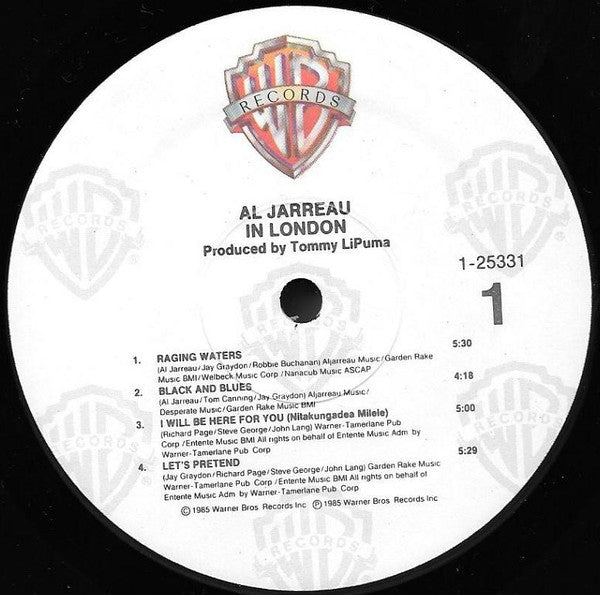 Al Jarreau : In London (LP, Album, SRC)