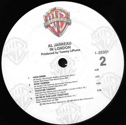 Al Jarreau : In London (LP, Album, SRC)