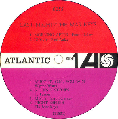 The Mar-Keys : Last Night! (LP, Album, Mono, Whi)
