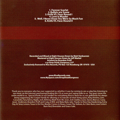 Drop Dead, Gorgeous : Be Mine, Valentine (CD, EP)