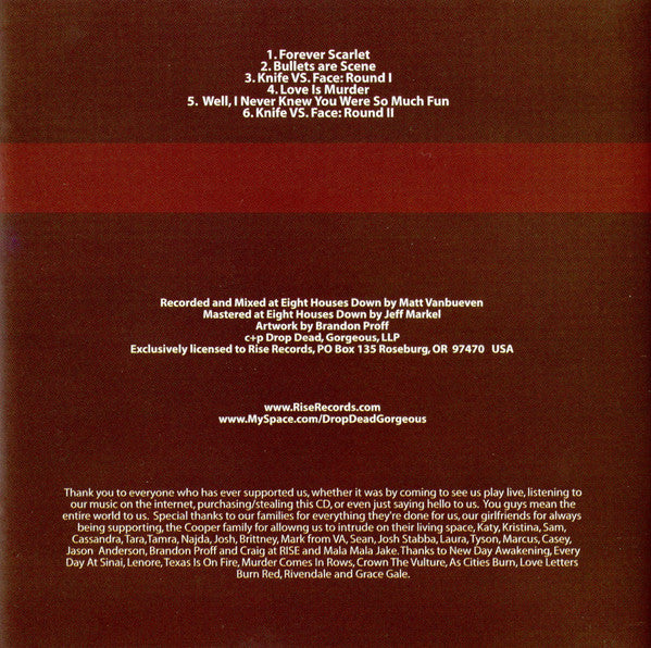 Drop Dead, Gorgeous : Be Mine, Valentine (CD, EP)