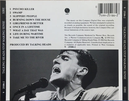 Talking Heads : Stop Making Sense (CD, Album, Tar)