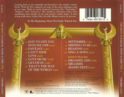 Earth, Wind & Fire : The Best Of Earth, Wind & Fire Vol. I (CD, Comp, Enh, RE)