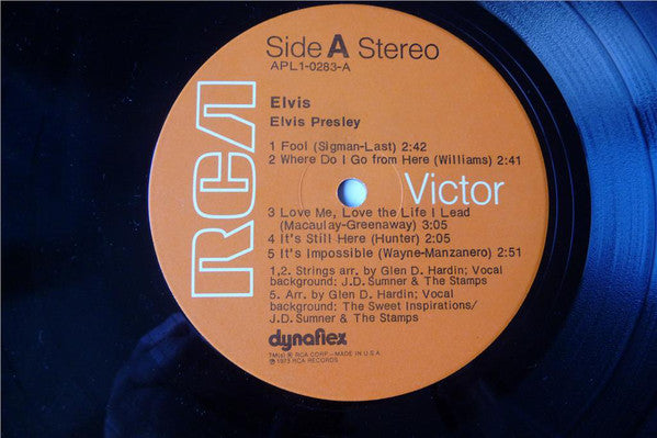 Elvis Presley : Elvis (LP, Album, Ind)