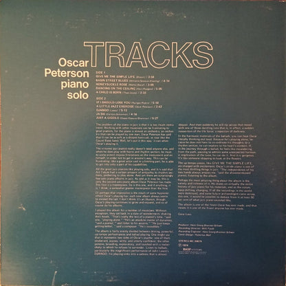 Oscar Peterson : Tracks (LP, Album, RE)
